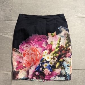 Ted Baker floral skirt